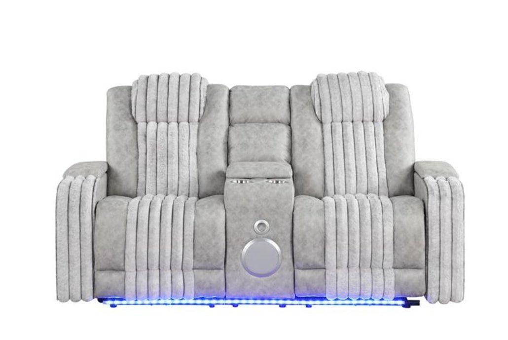 Lita 3pcs Power Reclining Set (Grey)