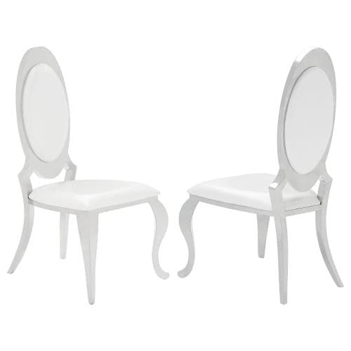 Antoine 5-piece Rectangular Dining Set Chrome