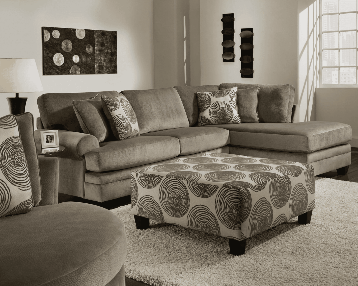 1025 Jamba Mercury Smoke Sectional