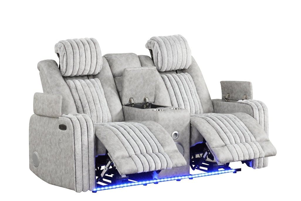 Lita 3pcs Power Reclining Set (Grey)