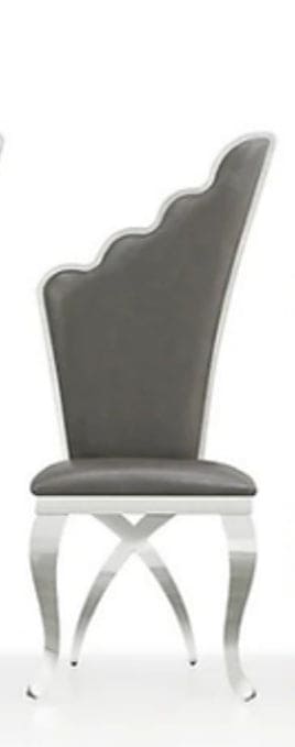 Unico Round Dining Table (White/Chrome