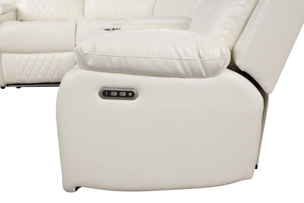 Bravo – Power Sectional – White / Black