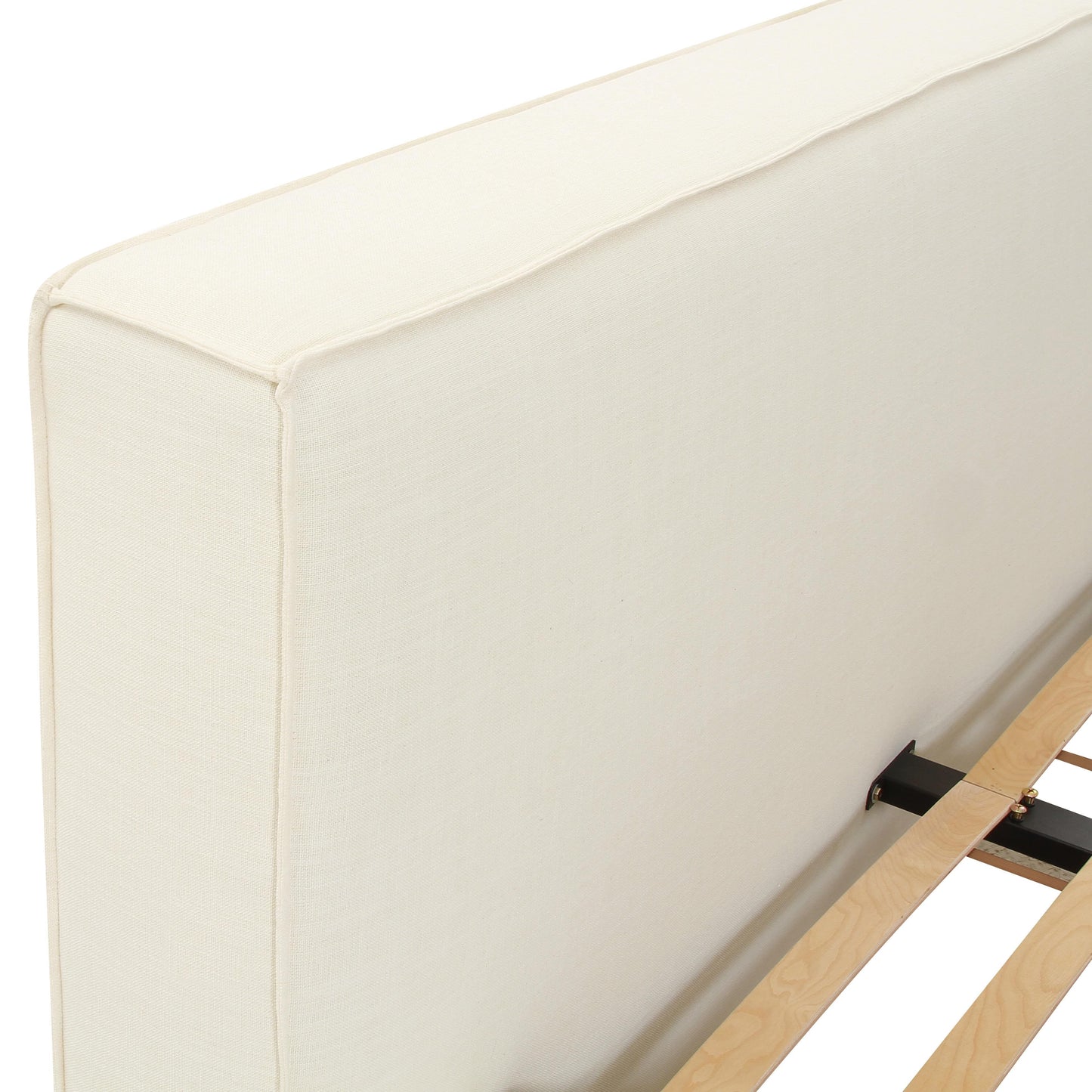 Olafur Upholstered Cream Bed