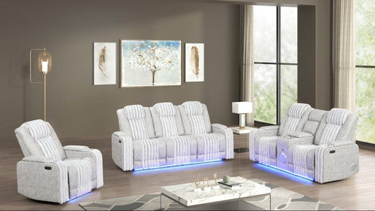 Lita 3pcs Power Reclining Set (Grey)