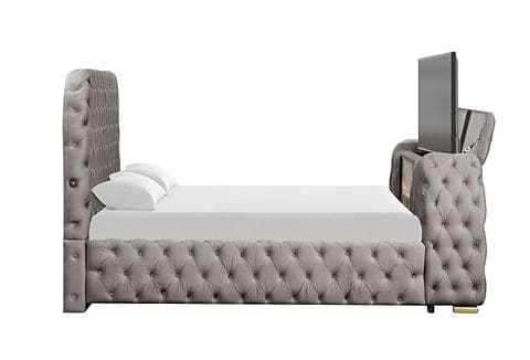Royal Bed with TV lift and fireplace display