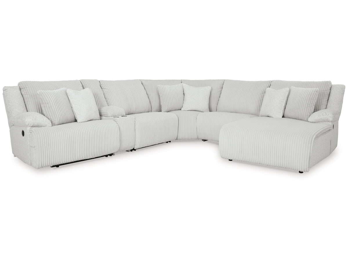 Top Tier 6-Piece Manual Reclining Modular Sectional with Chaise and Console