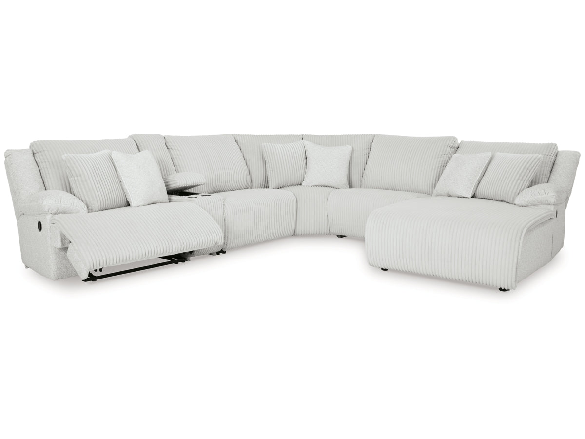 Top Tier 6-Piece Manual Reclining Modular Sectional with Chaise and Console
