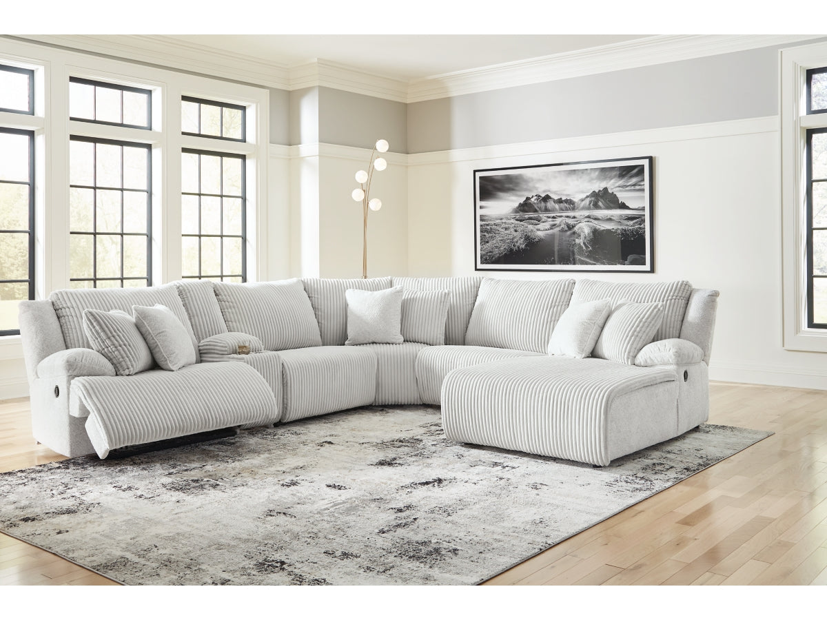 Top Tier 6-Piece Manual Reclining Modular Sectional with Chaise and Console