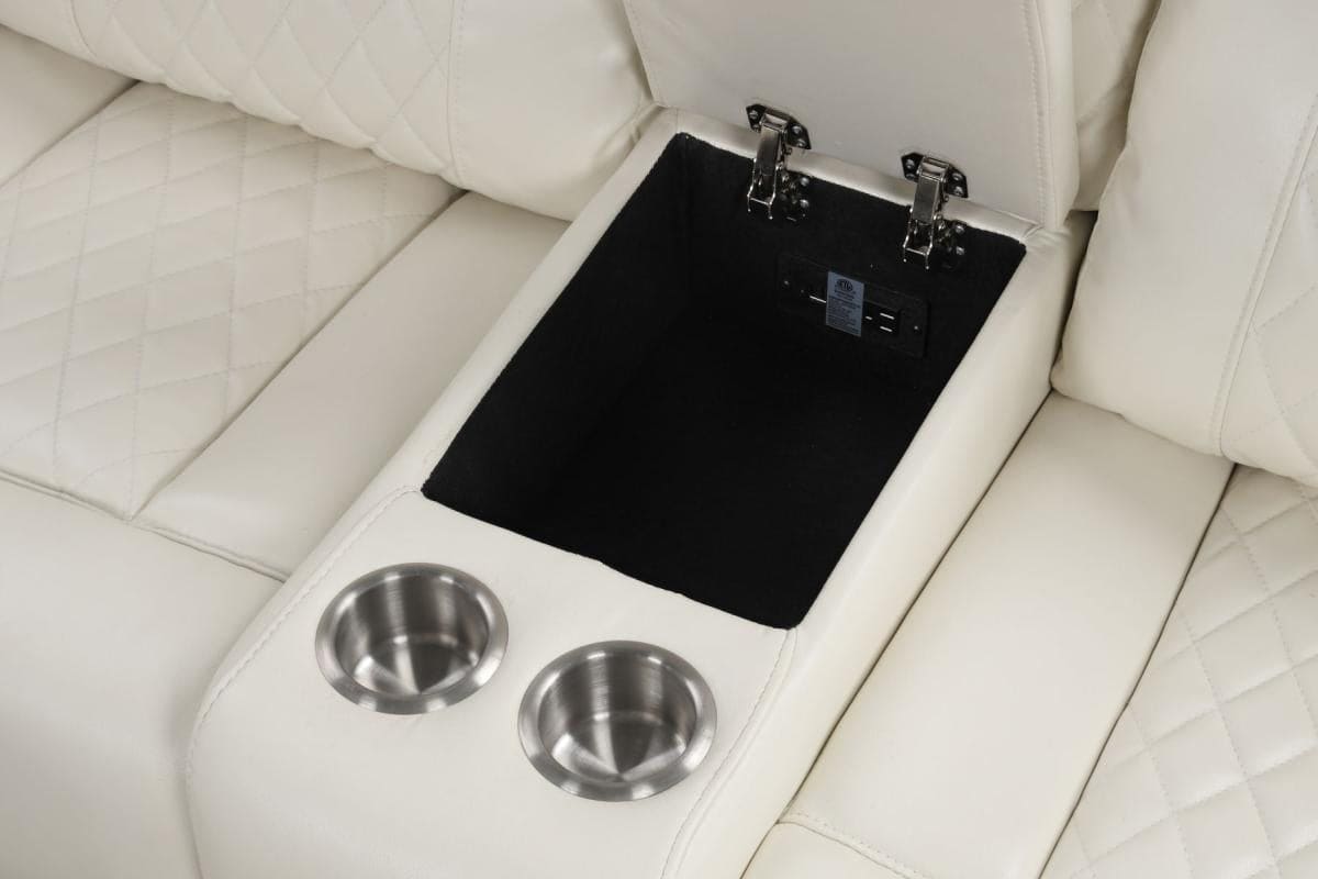 Bravo – Power Sectional – White / Black