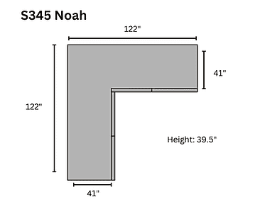3pcs Sectional* Noah Sectional (Grey)
