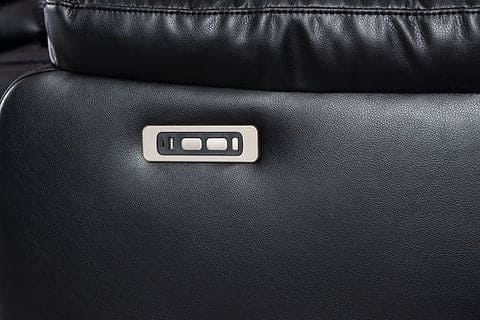 Turbo Power Reclining Sectional Black