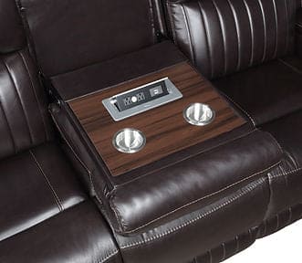 S2121 Ethan (Brown) 3pcs Reclining Sofa, Loveseat & Recliner