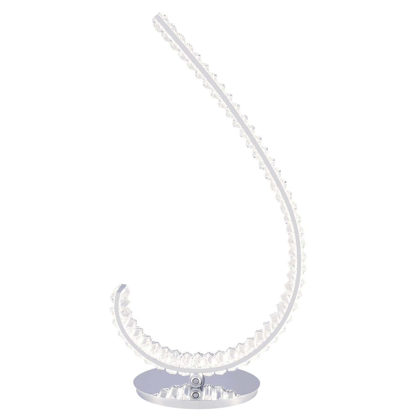 GRACE CRYSTAL 16W TABLE LAMP // TOUCH & DIMMABLE (L CHROME)