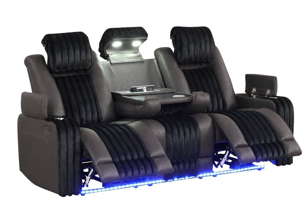 Lita 3pcs Power Reclining Set (Black)