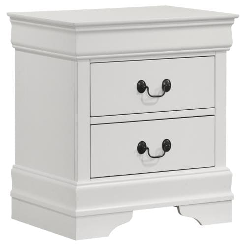 LOUIS PHILIPPE 4-PIECE QUEEN BEDROOM SET WHITE