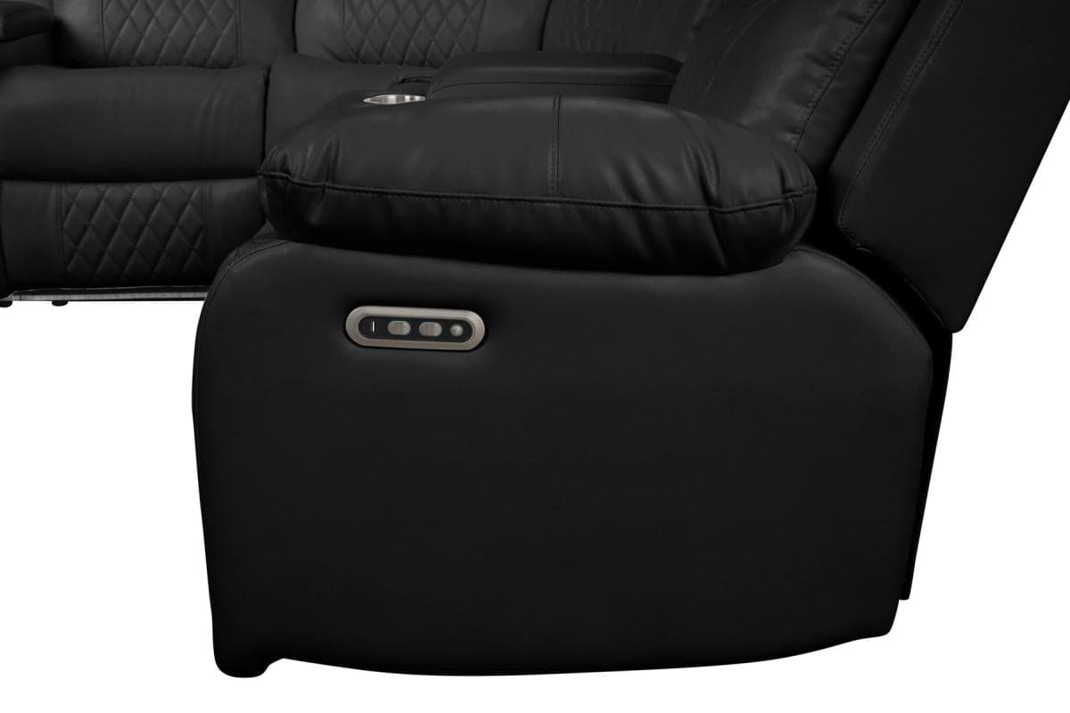 Bravo – Power Sectional – White / Black