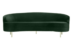 Baila Forest Green Velvet Sofa