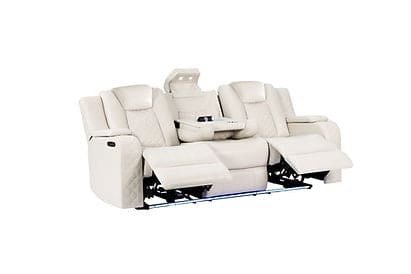 Eclipse 3pcs Sand Power Reclining Sofa, Loveseat and Recliner