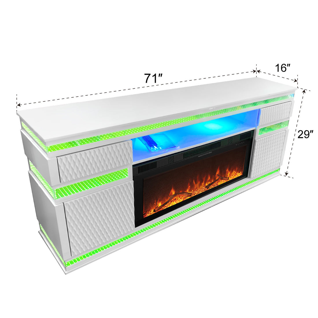 A-Wo36 TV Stand Media console white