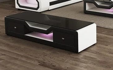 MATRIX WHITE & BLACK 2PCS SOFA & LOVESEAT