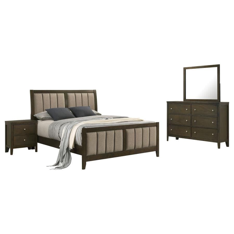 WILKES 5-PIECE QUEEN BEDROOM SET DARK COCOA