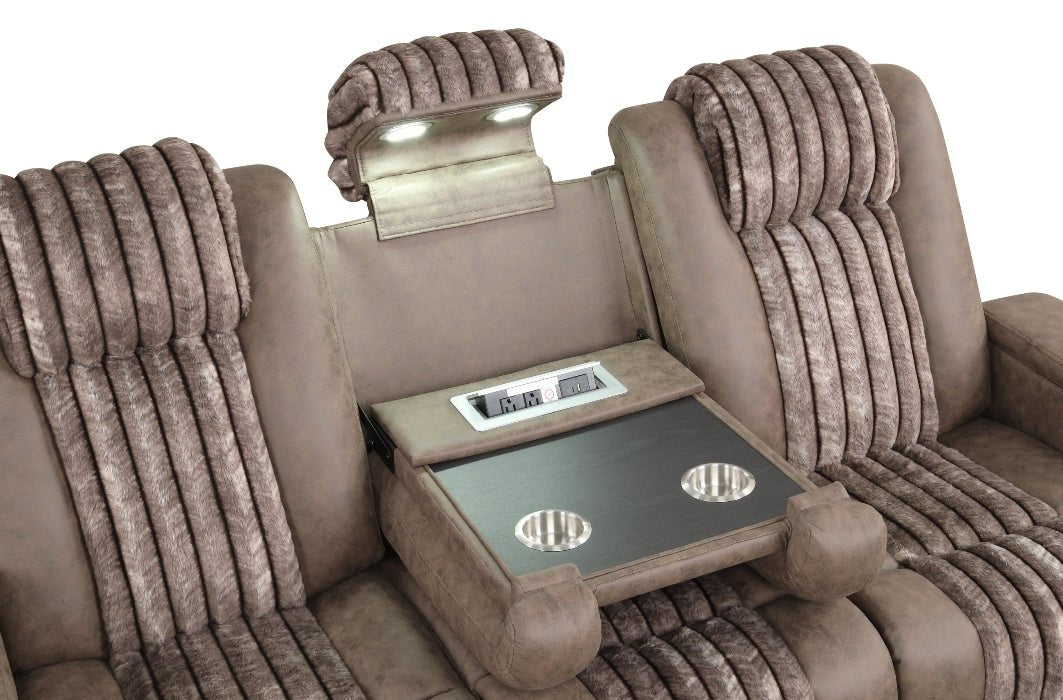 Lita 3pcs Power Reclining Set (Brown)