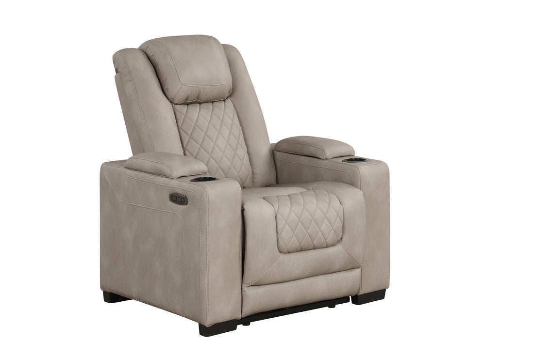 Rima 3pcs Power Reclining Set (Light Grey)
