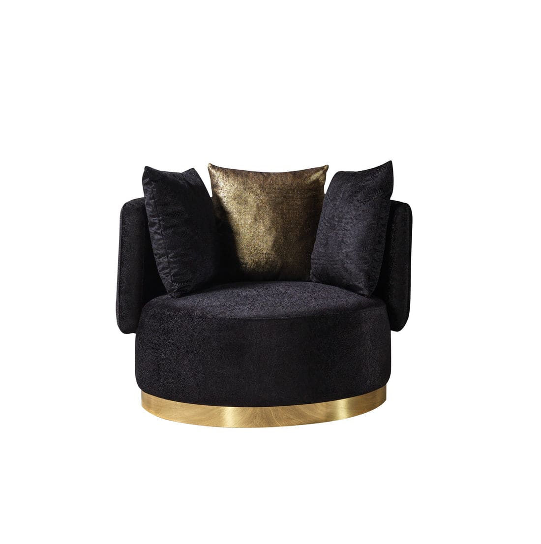 Michelle Ivory Velvet 3-Piece Curved 165" Sectional