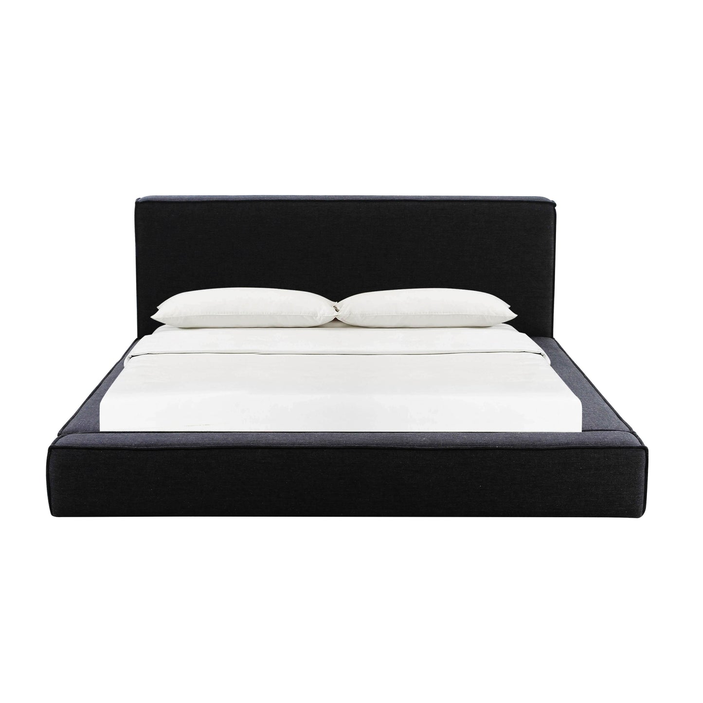 Olafur Upholstered Black Bed