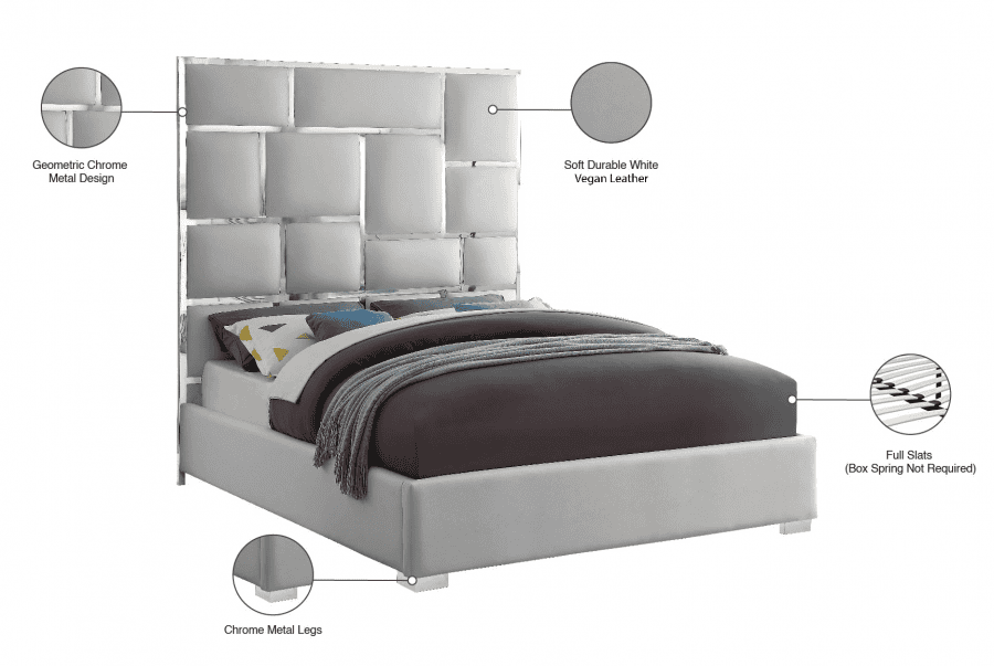 Milan Vegan Leather Bed