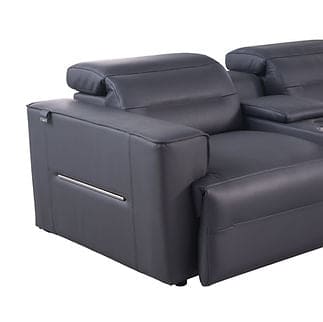 6 pcs power reclining Sectional NEXUS (Dark Navy)