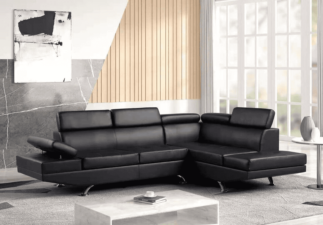 Moderno - Sectional Black