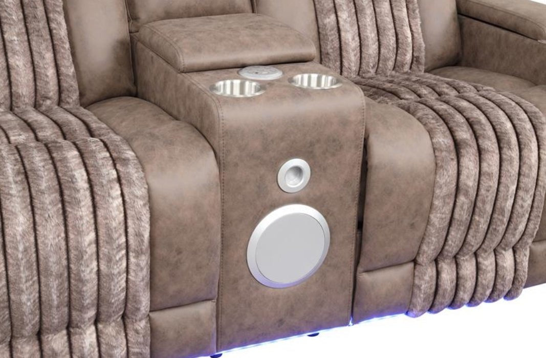 Lita 3pcs Power Reclining Set (Brown)