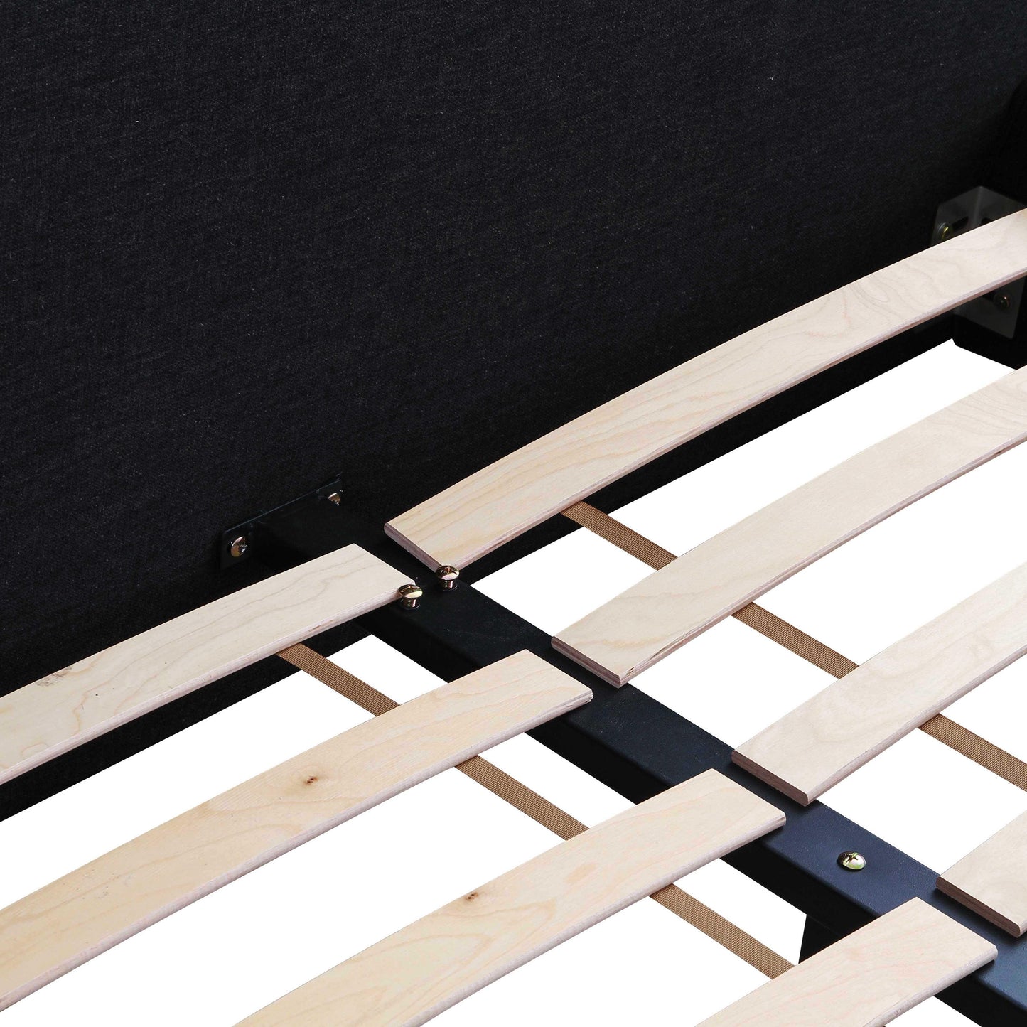 Olafur Upholstered Black Bed