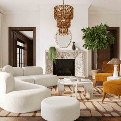 Broohah Cream Boucle Sectional