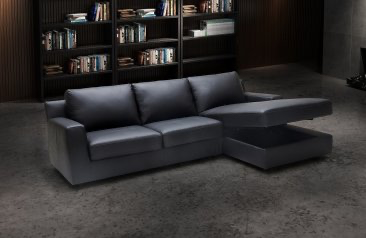 Elizabeth Premium Sectional Sleeper in Black