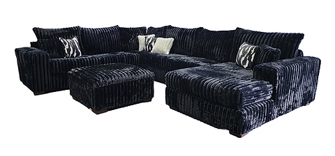 Texan 4pcs Sectional BLACK