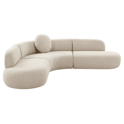 Broohah Beige Linen Sectional