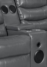 Turbo Power Reclining Sectional Grey