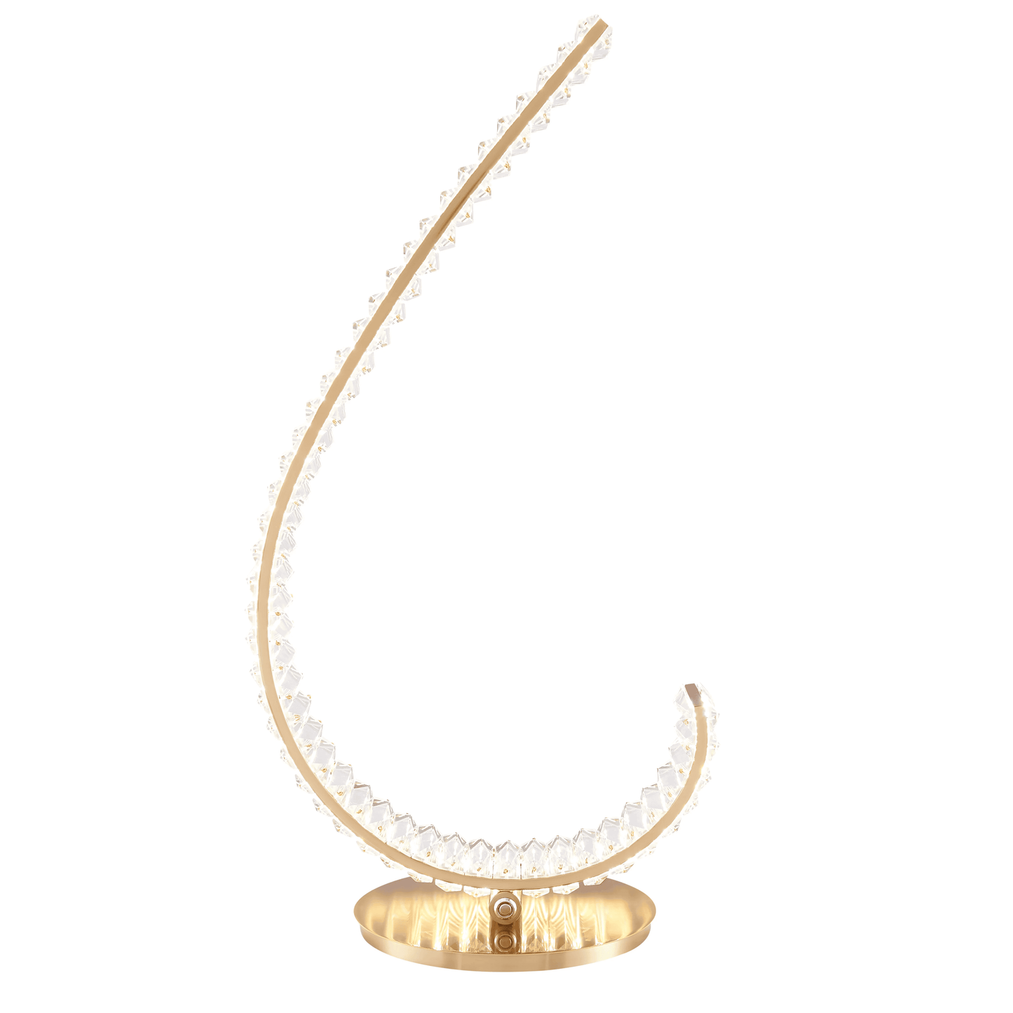 GRACE CRYSTAL 16W TABLE LAMP // TOUCH & DIMMABLE (R GOLD)
