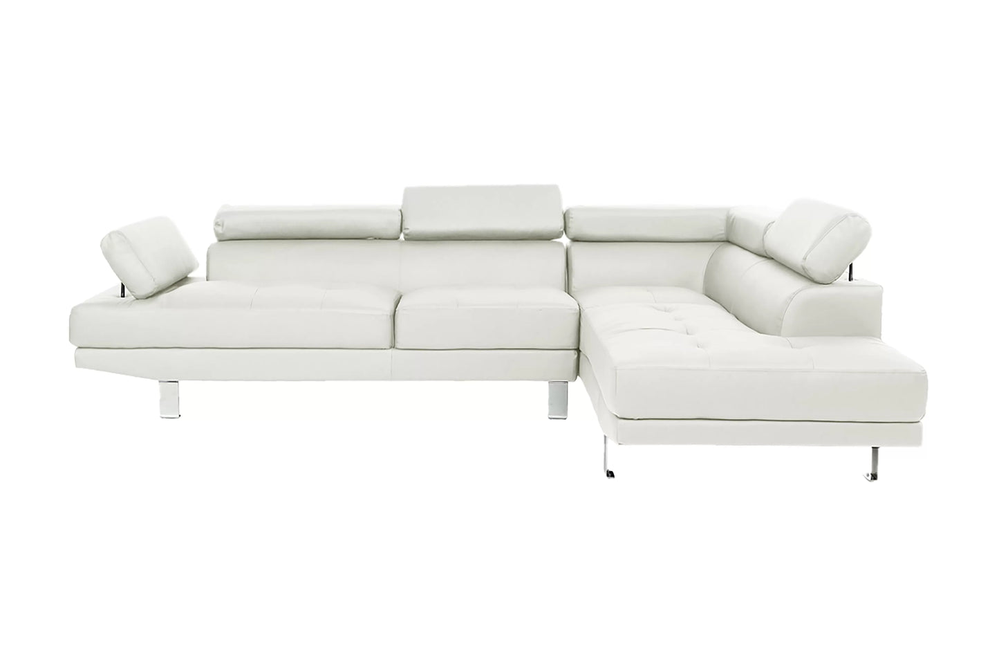 2PCS SECTIONAL SOFA WHITE
