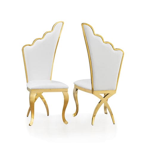 Giovani Dining Table (White/Gold)