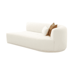 Fickle Cream Boucle Modular RAF Loveseat