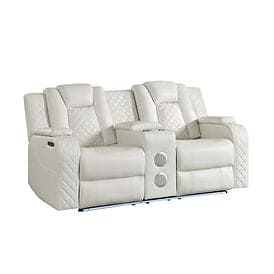 Eclipse 3pcs Sand Power Reclining Sofa, Loveseat and Recliner