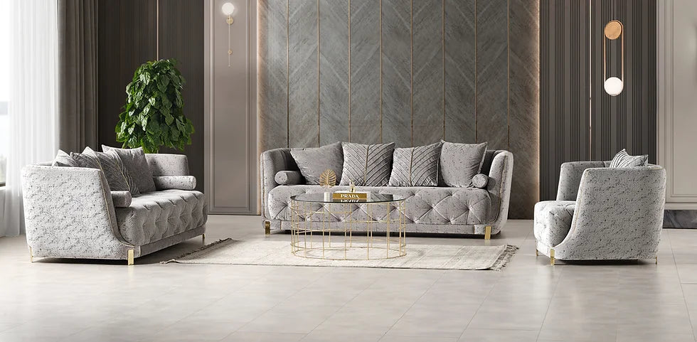 ELIT GREY 2 Sofas