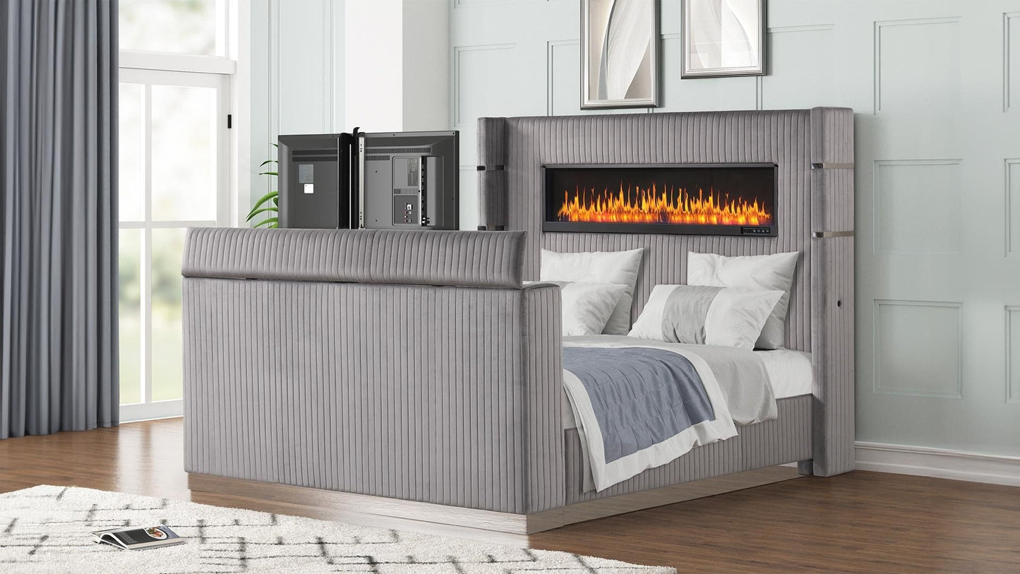 Lavish Beds in Gray