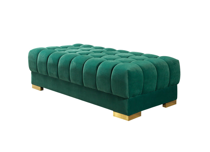 Ariana Green Velvet Double Chaise 138" Sectional