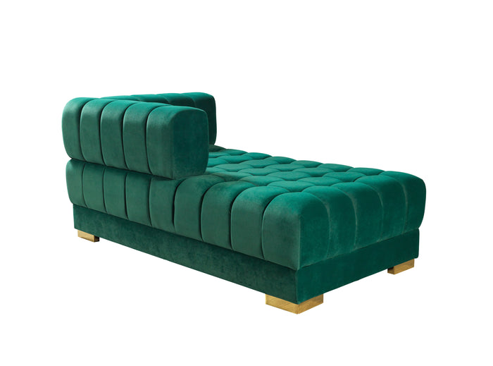 Ariana Green Velvet Double Chaise 138" Sectional