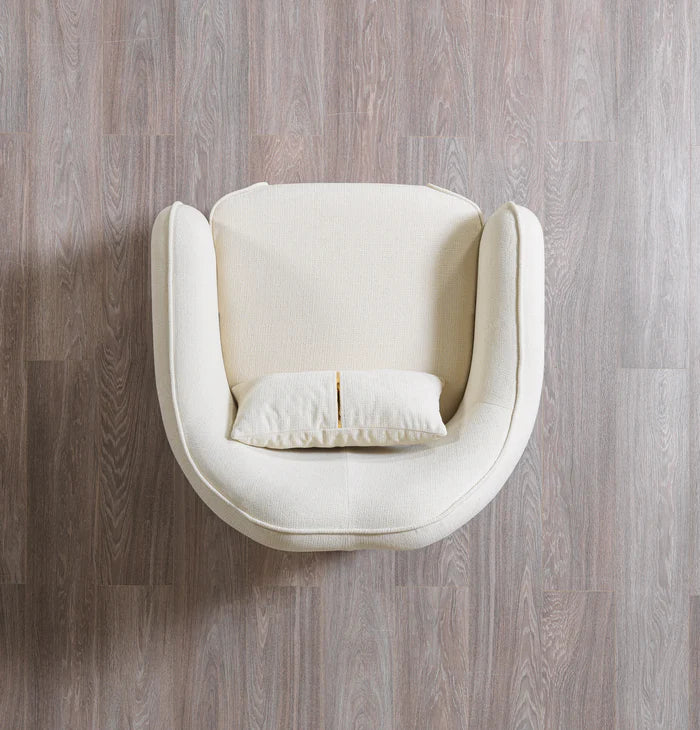 Helena Ivory Velvet Sofa 94" & Loveseat 82" and chair