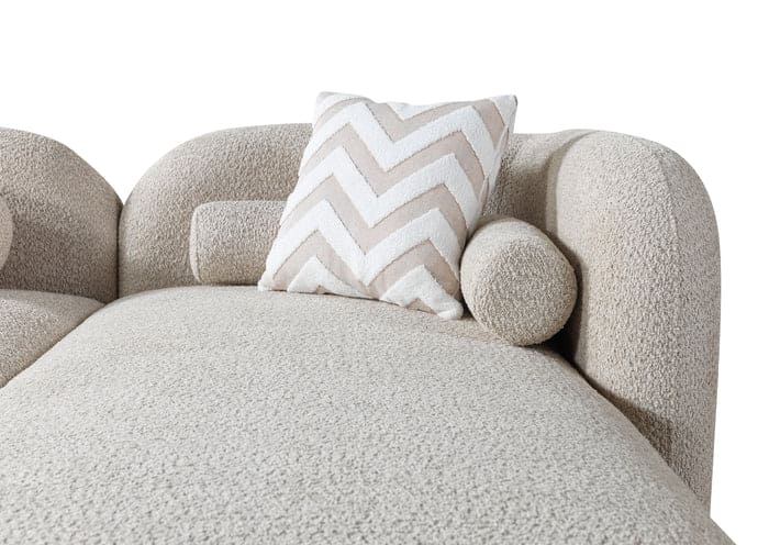 Liva Sand Boucle RAF 110" Sectional